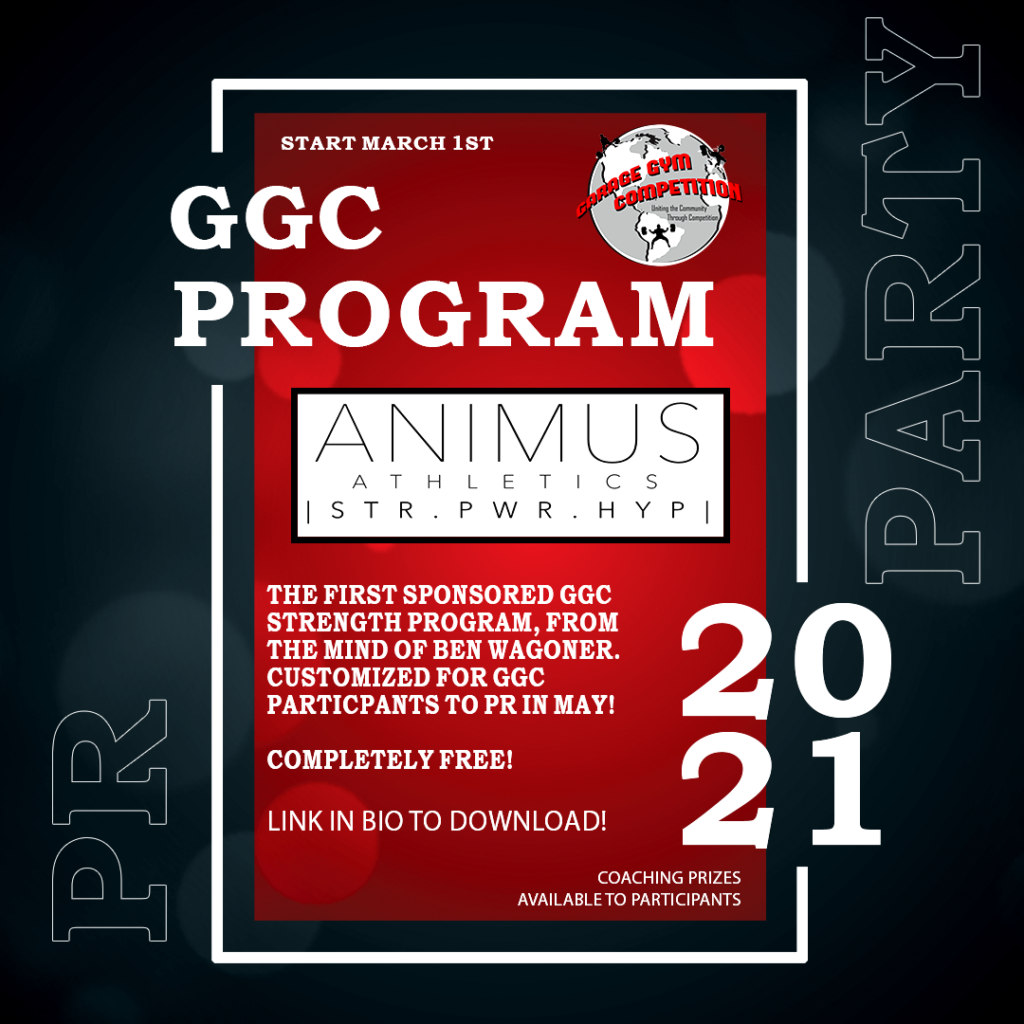 2021 GGC Sponsored Program Garage Gym Competition