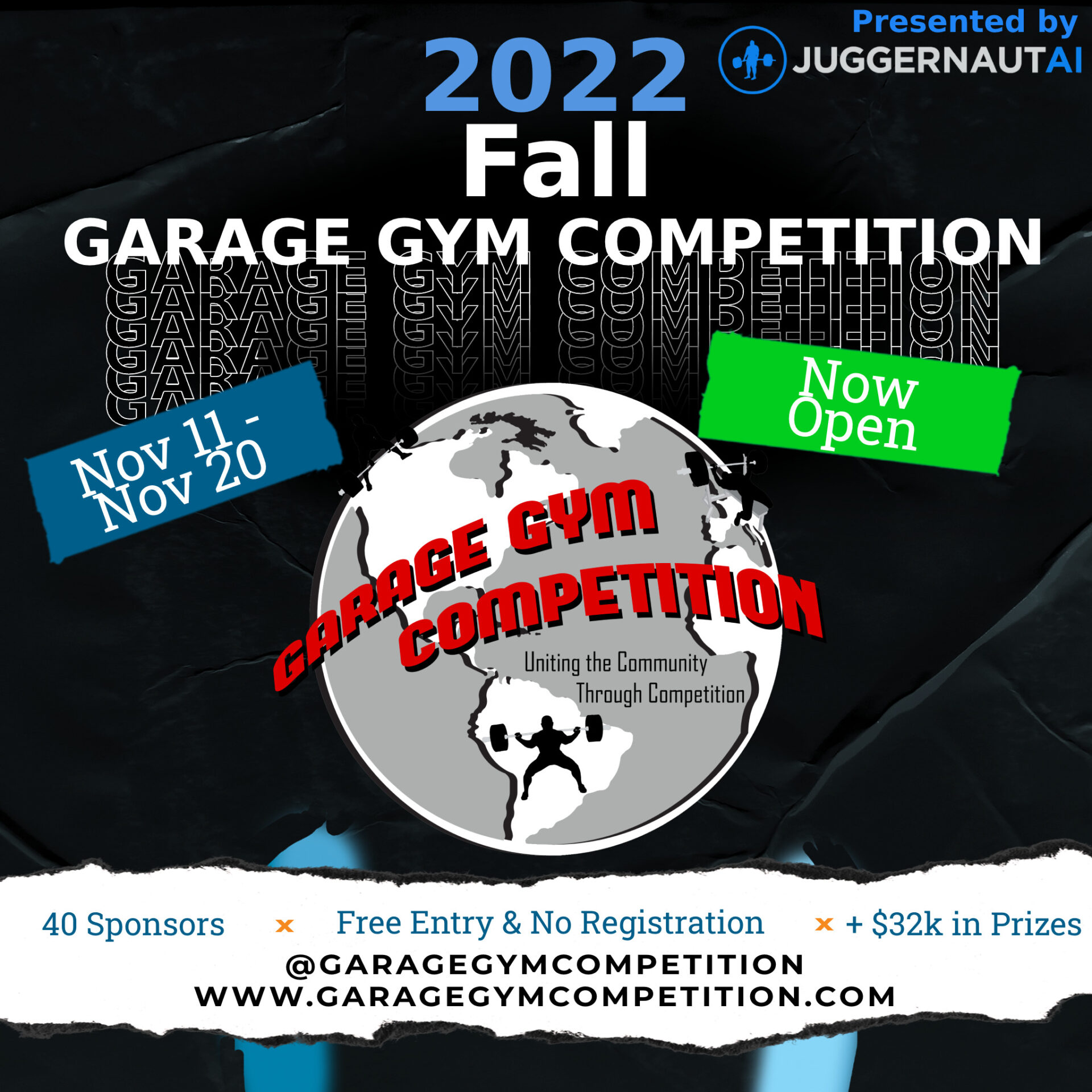 Garage Gym Competition Is Live Fall 2022 Garage Gym Competition   1 Fall Cover Open 